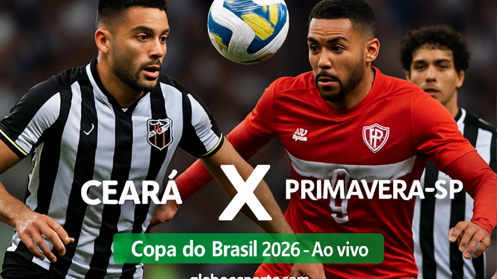 Imagem ilustrativa sobre Ceará x Primavera-SP - Copa do Brasil 2026 - Ao vivo - globoesporte.com