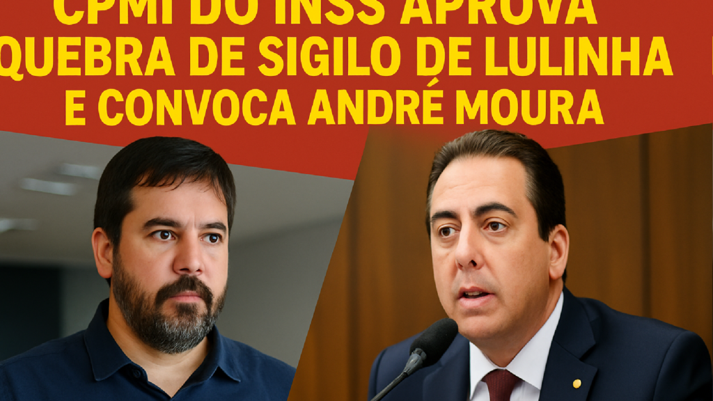 Imagem ilustrativa sobre CPMI do INSS aprova quebra de sigilo de Lulinha e convoca André Moura