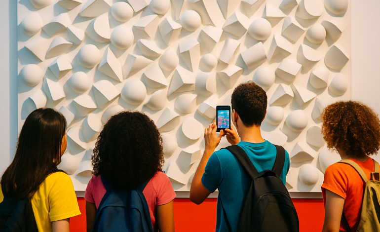 Exposição de Sergio Camargo no DF encanta estudantes