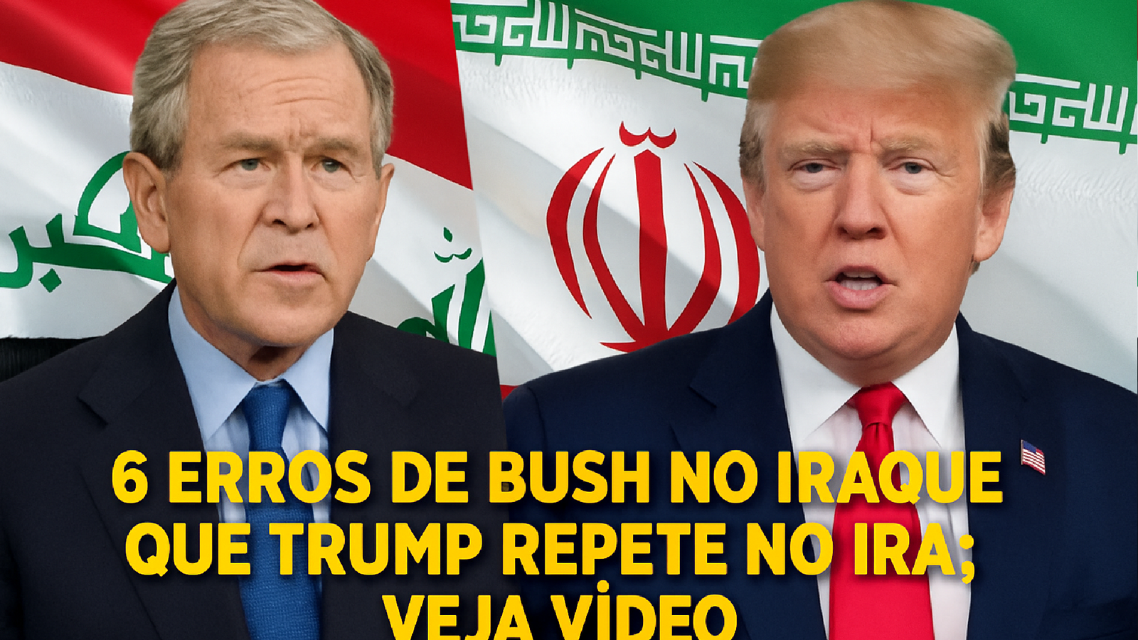 Erros de Bush no Iraque que Trump repete no Irã