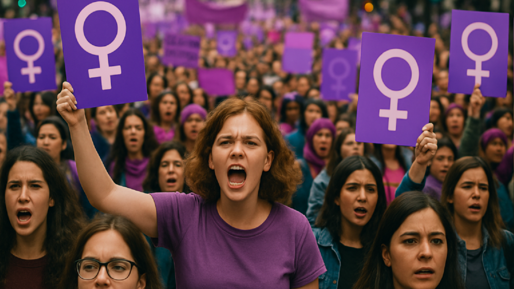 Imagem ilustrativa sobre 8 de Março leva multidões às ruas no mundo e reforça pressão por direitos