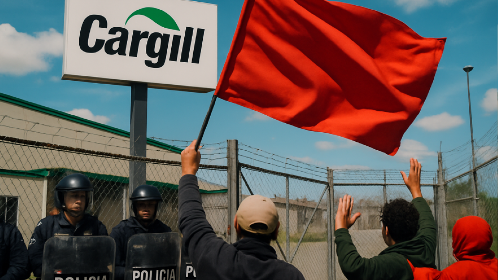 Imagem ilustrativa sobre A Cargill foi invadida e o governo cedeu