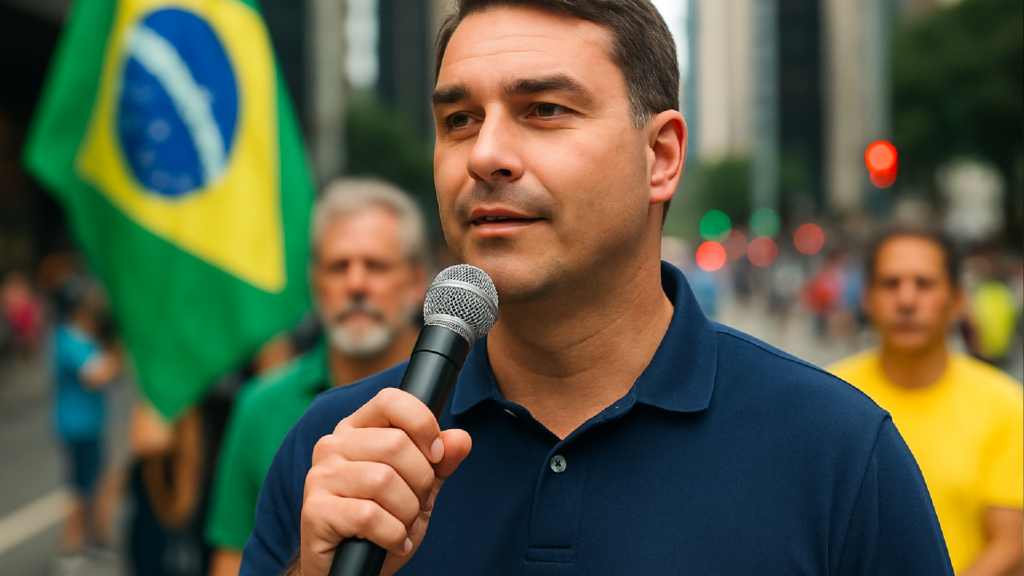 Imagem ilustrativa sobre Análise: Flávio suaviza discurso na Paulista e testa novo tom para o bolsonarismo
