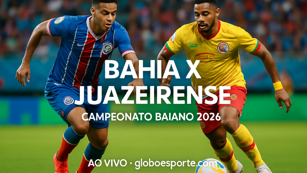 Imagem ilustrativa sobre Bahia x Juazeirense - Campeonato Baiano 2026 - Ao vivo - globoesporte.com