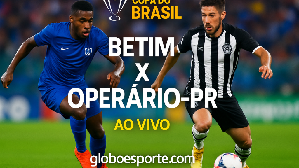 Imagem ilustrativa sobre Betim x Operário-PR - Copa do Brasil 2026 - Ao vivo - globoesporte.com