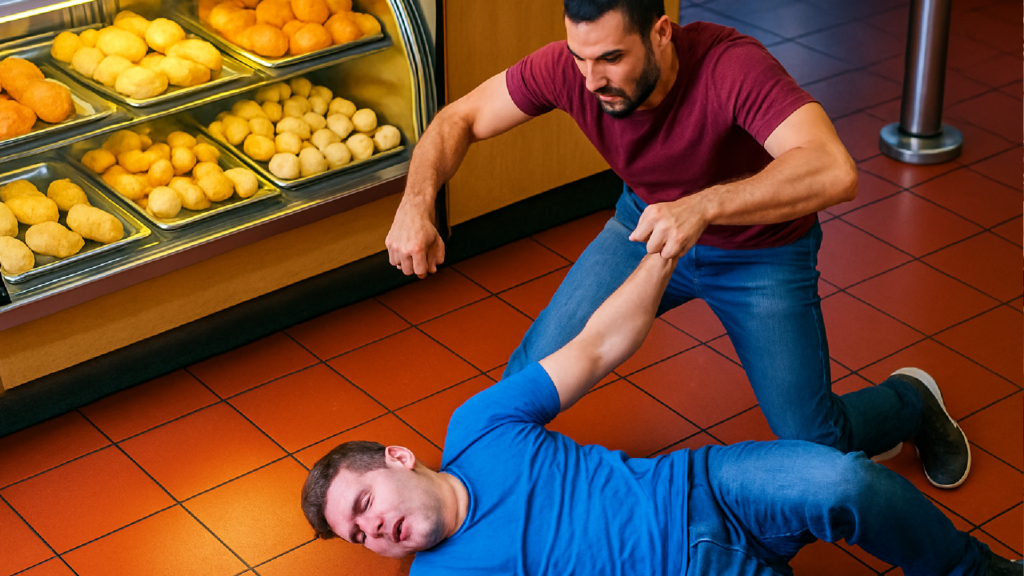 Imagem ilustrativa sobre Câmera flagra agressão brutal de homem espancado em padaria no DF Veja vídeo - Metrópoles