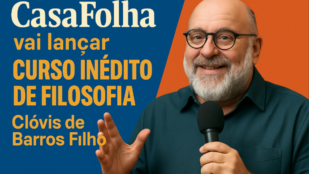 Imagem ilustrativa sobre CasaFolha vai lançar curso inédito de filosofia com Clóvis de Barros Filho