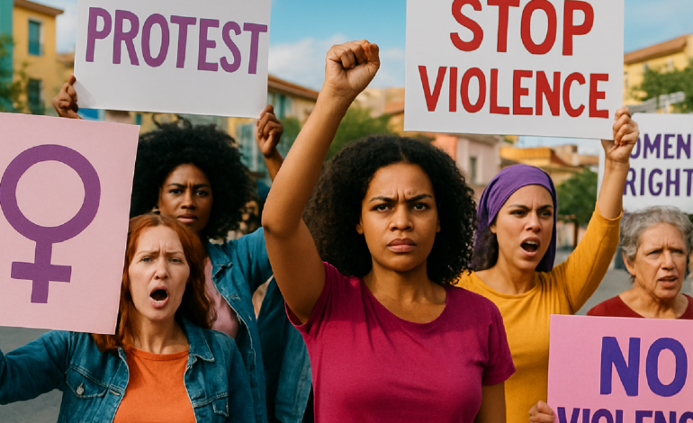 Protestos por Igualdade e Justiça Marcam o Dia da Mulher