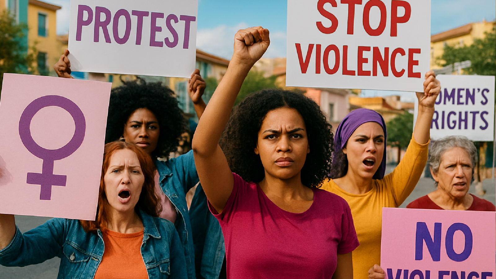 Protestos por Igualdade e Justiça Marcam o Dia da Mulher