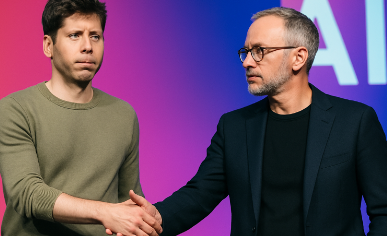 Tensão em evento de IA: Criador do ChatGPT evita foto com rival