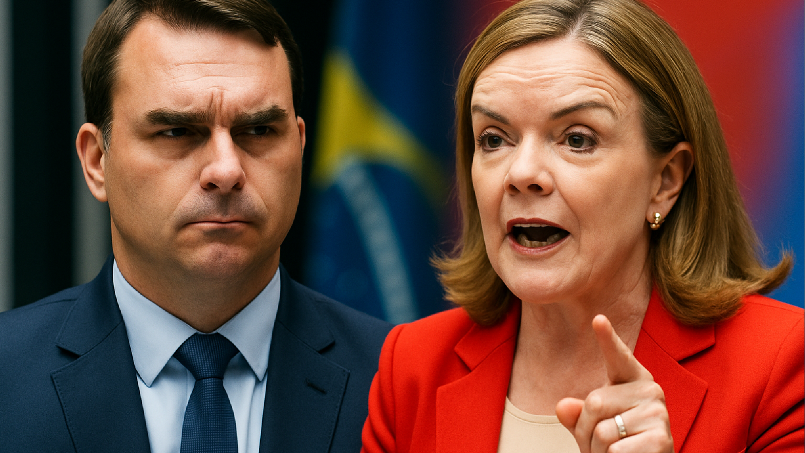 Conflito Político: Flávio Bolsonaro versus Gleisi no Caso Irã