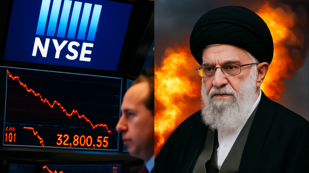 Imagem ilustrativa sobre Futuros de NY caem após ataque dos EUA que matou o líder supremo do Irã