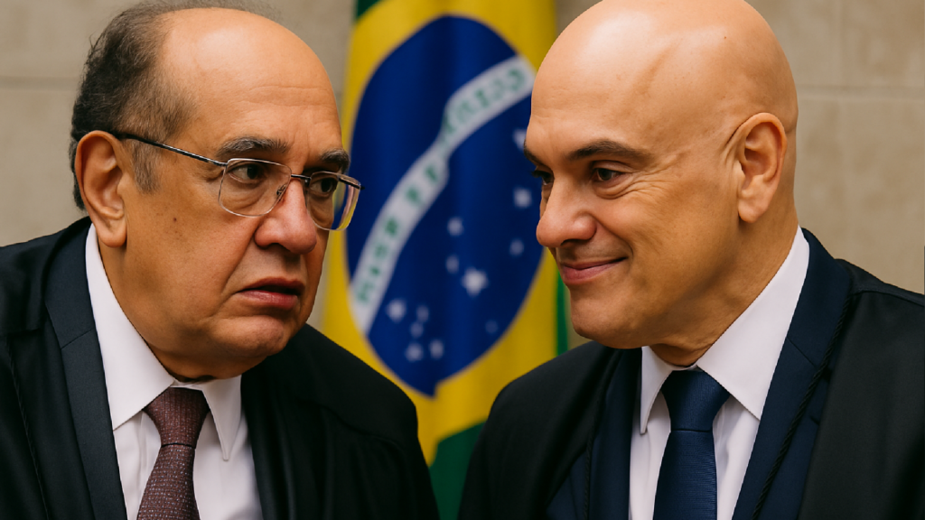 Imagem ilustrativa sobre Gilmar exalta Moraes e diz que Brasil tem dívida com o ministro em meio a crise de imagem da corte