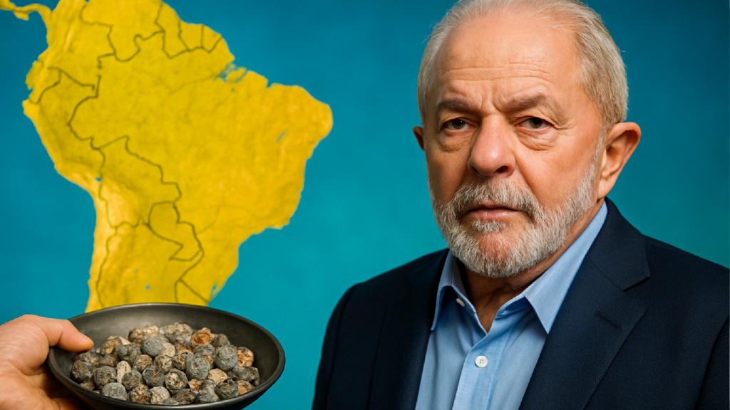 Imagem ilustrativa sobre Lula destaca importância de terras raras do Brasil para América do Sul