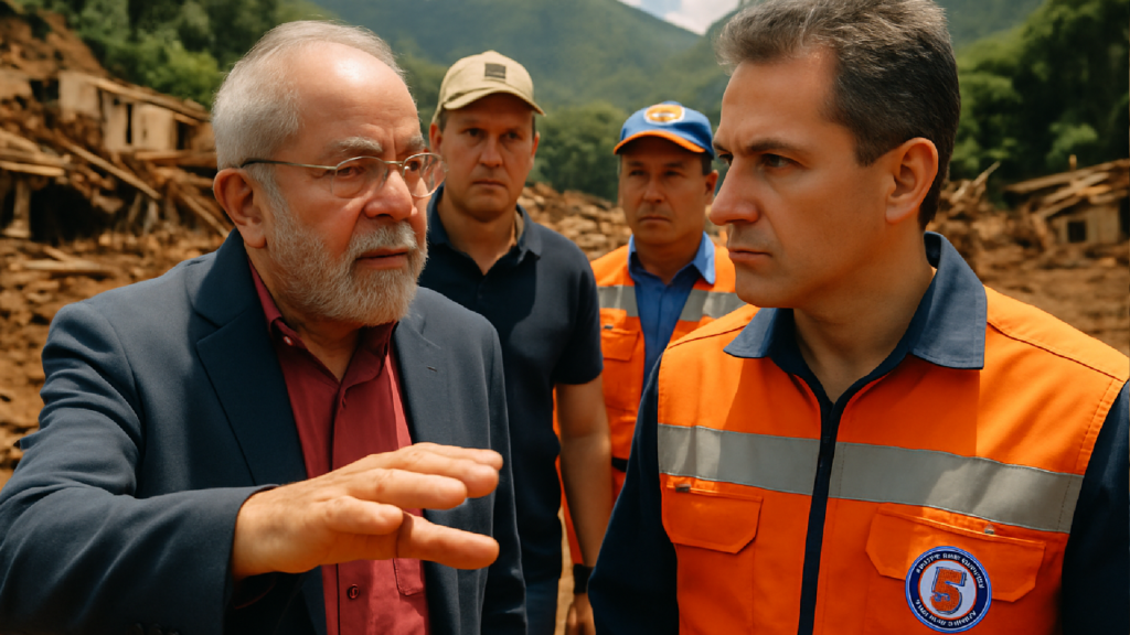 Imagem ilustrativa sobre Ministro de Lula critica Zema durante visita à tragédia em Minas Gerais