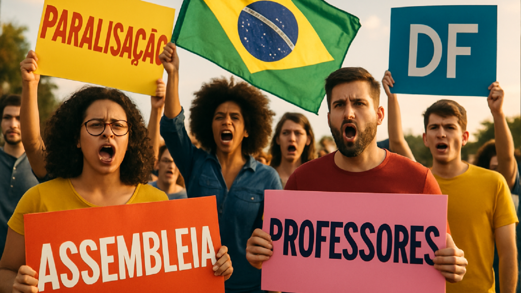 Imagem ilustrativa sobre Professores do DF fazem assembleia com paralisação nesta quarta-feira - Metrópoles