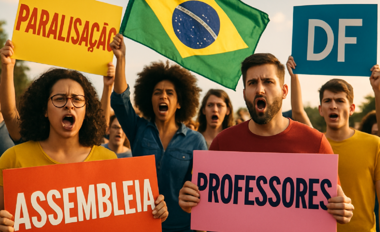 Professores do DF param nesta quarta-feira