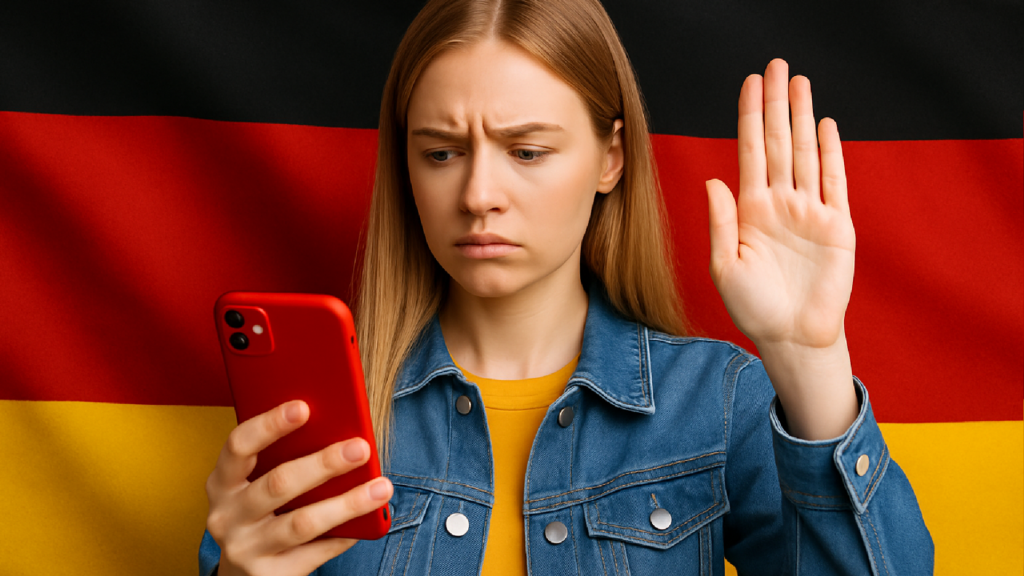 Imagem ilustrativa sobre Alemanha avalia proibir redes sociais para menores de 16 anos, e reforça movimento global de restriç