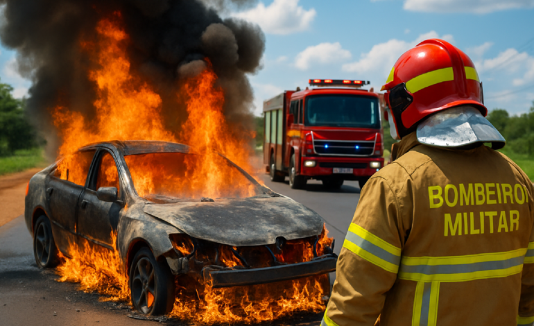 Incêndio na BR-060 Mobiliza CBMDF e Deixa Motoristas em Choque
