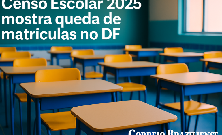 Censo Escolar 2025 Revela Queda de Matrículas no DF