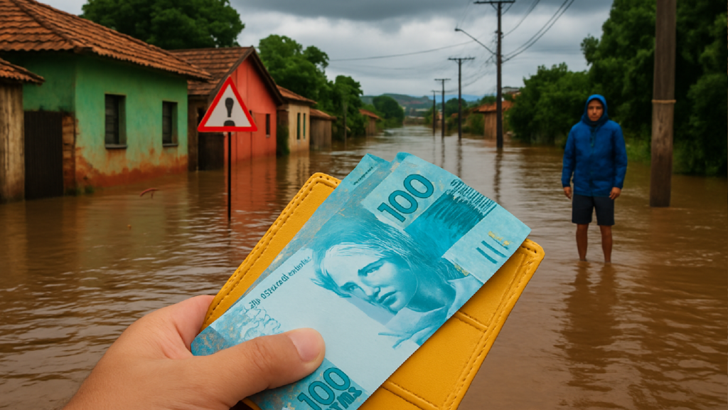 Imagem ilustrativa sobre Chuvas em Minas: Caixa libera saque calamidade do FGTS; ministro diz que medidas usadas no RS podem