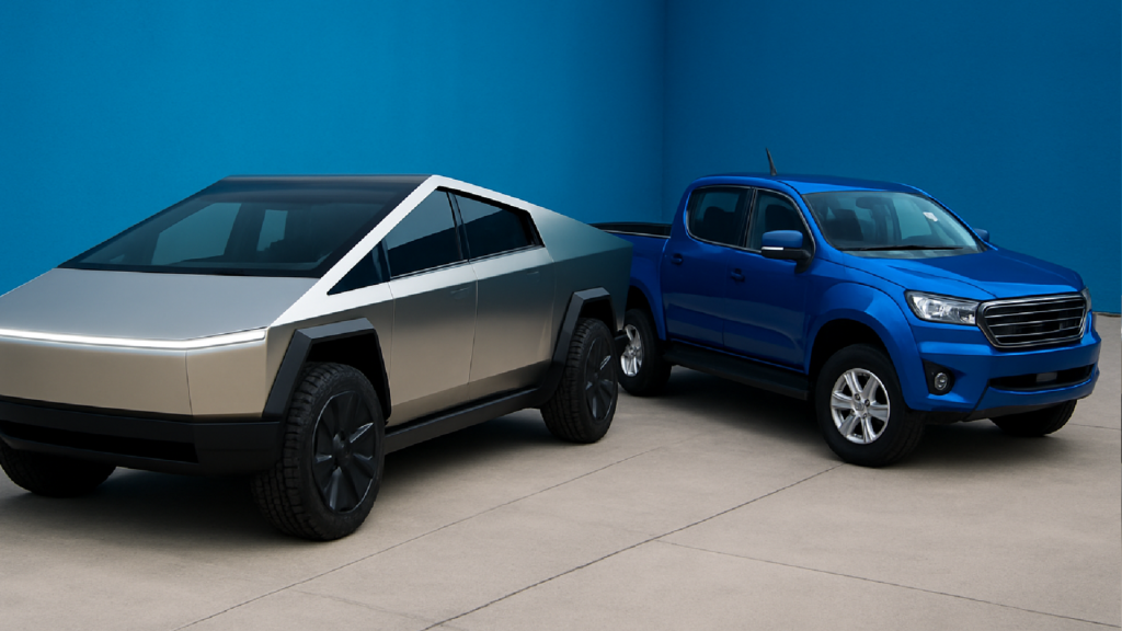 Imagem ilustrativa sobre Cybertruck: veja comparação entre picape elétrica de Elon Musk e veículos à venda no Brasil