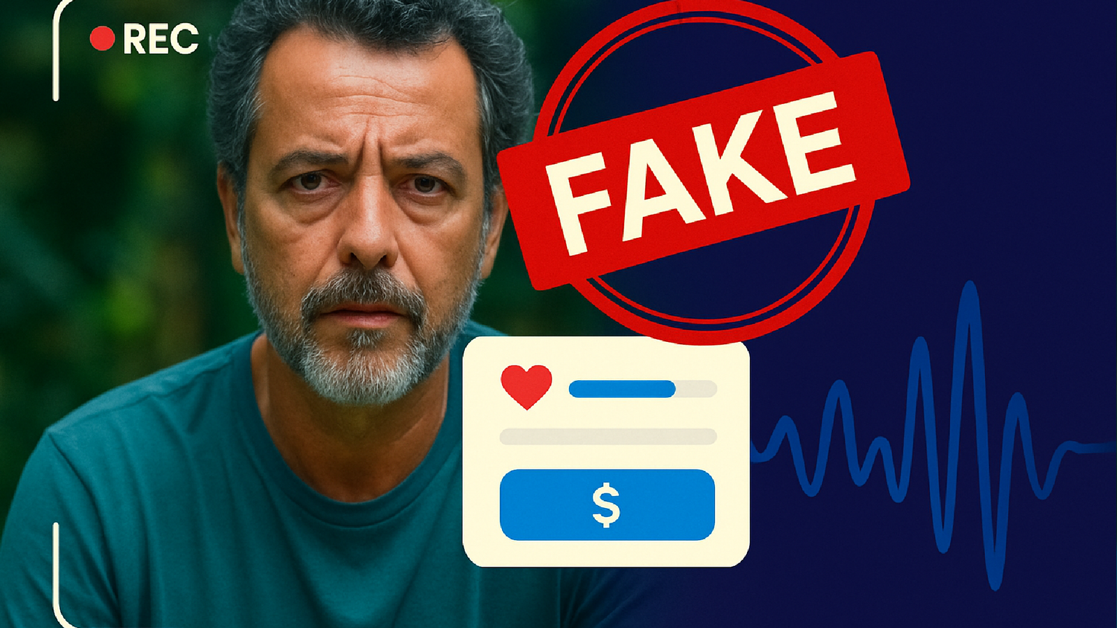 É #FAKE: Golpe usa IA para imitar Marcos Palmeira