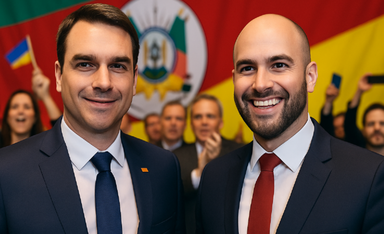 Flavio Bolsonaro inspira união da direita no RS
