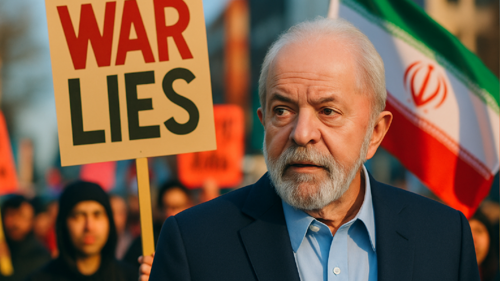 Imagem ilustrativa sobre Guerra contra o Irã é desnecessária e baseada em mentira, diz Lula