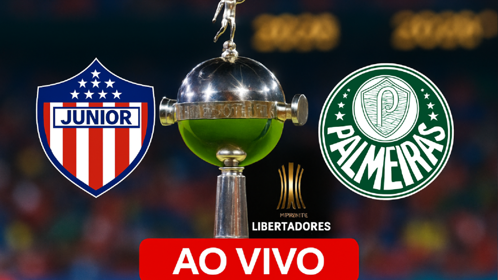Imagem ilustrativa sobre Junior Barranquilla x Palmeiras - Taça Conmebol Libertadores 2026 - Ao vivo - globoesporte.com