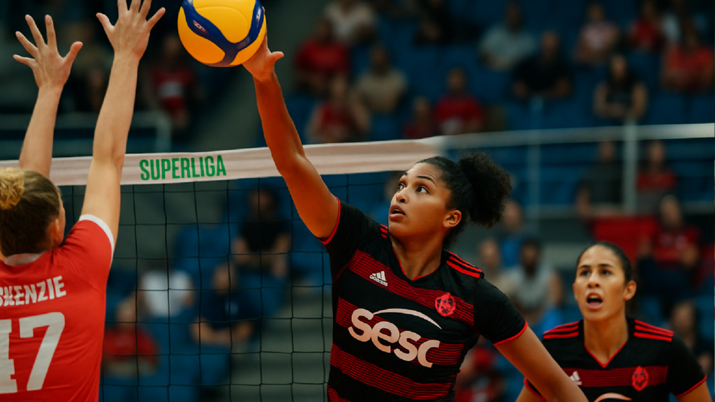 Imagem ilustrativa sobre Sesc-Flamengo elimina Mackenzie e retorna à semifinal da Superliga após duas temporadas