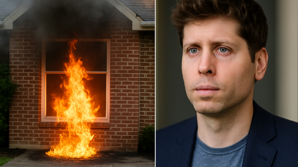 Imagem ilustrativa sobre CEO da OpenAI tem casa atingida por coquetel molotov, diz site