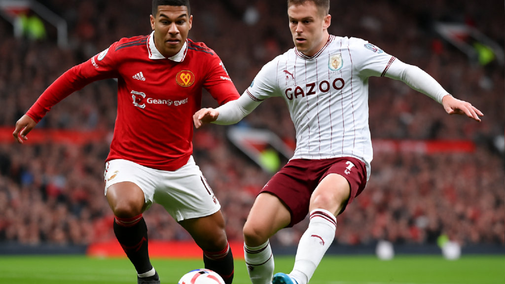 Imagem ilustrativa sobre Empatados na tabela, United e Aston Villa duelam no Old Trafford; SIGA