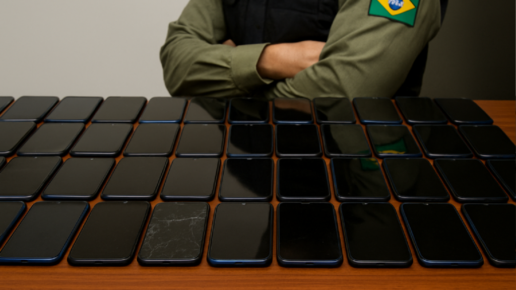 Imagem ilustrativa sobre PM apreende 34 celulares em ocorrência de violência doméstica - Metrópoles